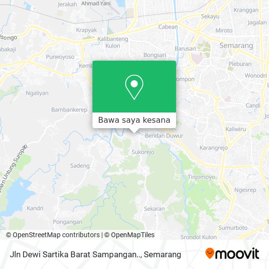Peta Jln Dewi Sartika Barat Sampangan..