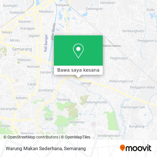 Peta Warung Makan Sederhana
