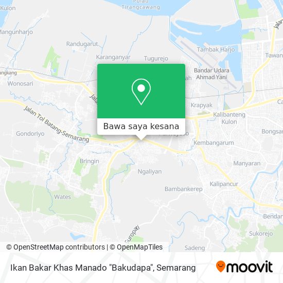 Peta Ikan Bakar Khas Manado "Bakudapa"