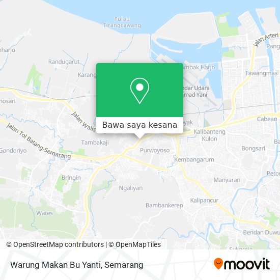 Peta Warung Makan Bu Yanti
