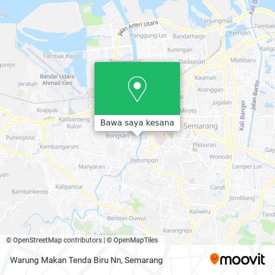 Peta Warung Makan Tenda Biru Nn