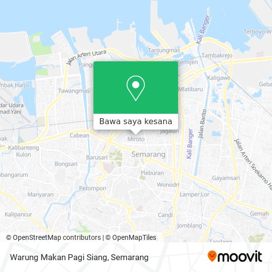 Peta Warung Makan Pagi Siang