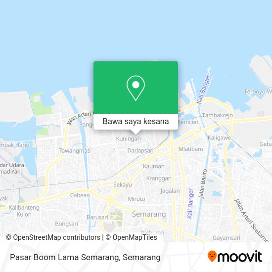 Peta Pasar Boom Lama Semarang