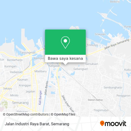 Peta Jalan Industri Raya Barat