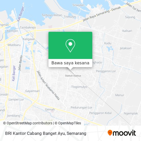 Peta BRI Kantor Cabang Banget Ayu