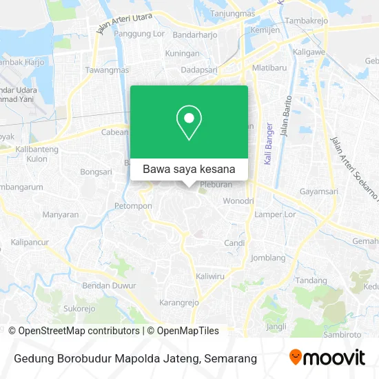 Peta Gedung Borobudur Mapolda Jateng
