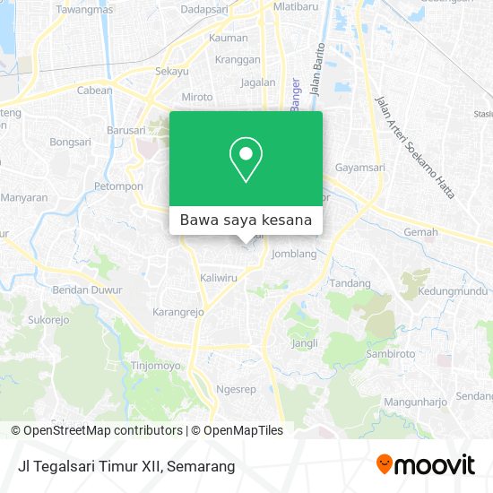 Peta Jl Tegalsari Timur XII