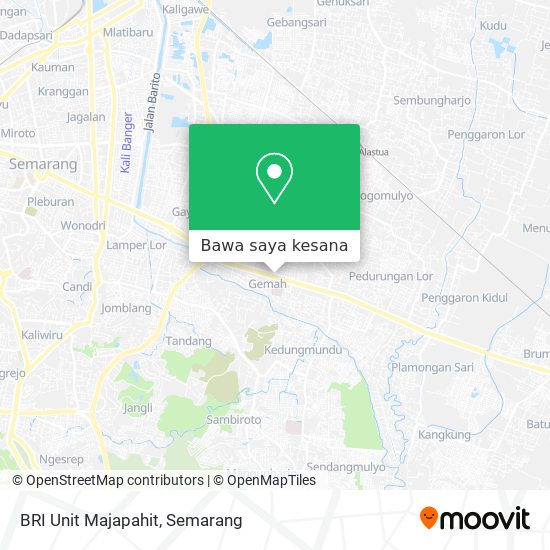 Peta BRI Unit Majapahit