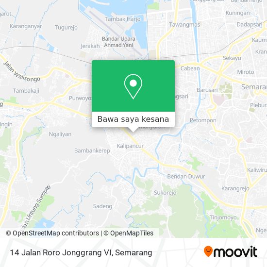 Peta 14 Jalan Roro Jonggrang VI