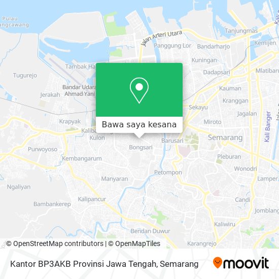 Peta Kantor BP3AKB Provinsi Jawa Tengah