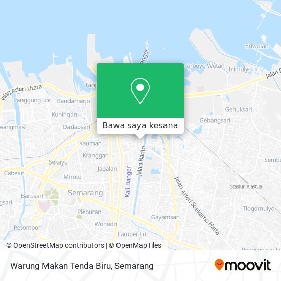 Peta Warung Makan Tenda Biru