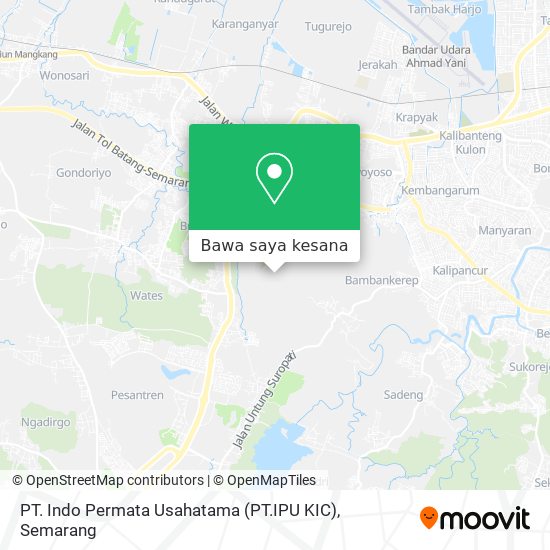 Peta PT. Indo Permata Usahatama (PT.IPU KIC)
