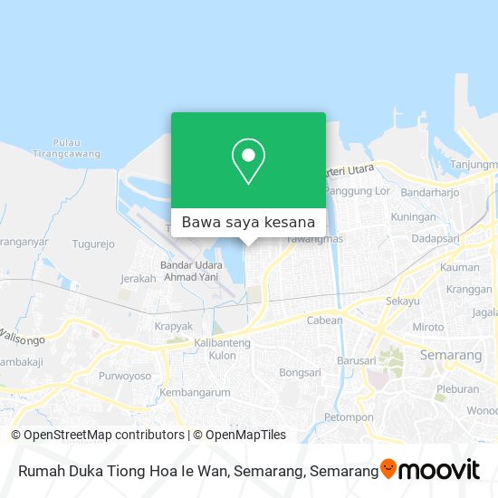 Peta Rumah Duka Tiong Hoa Ie Wan, Semarang