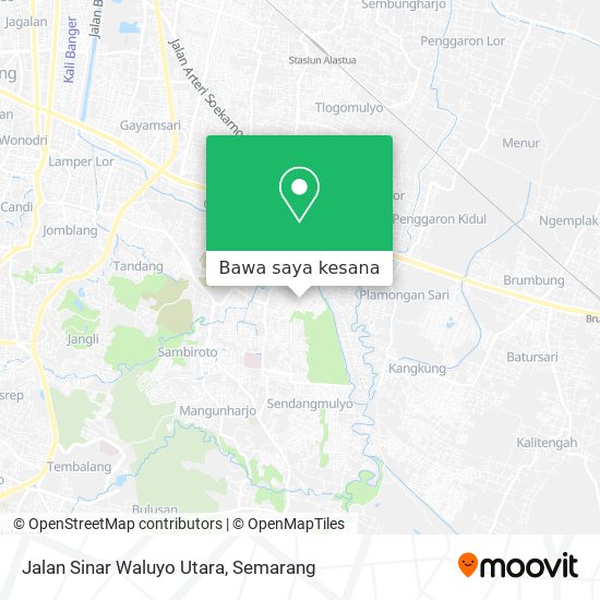 Peta Jalan Sinar Waluyo Utara