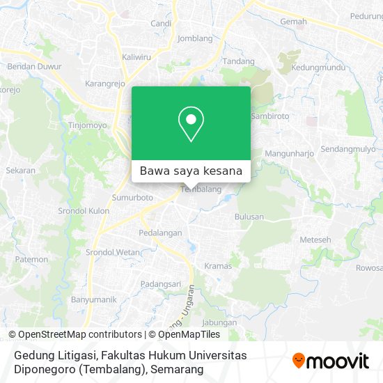 Peta Gedung Litigasi, Fakultas Hukum Universitas Diponegoro (Tembalang)