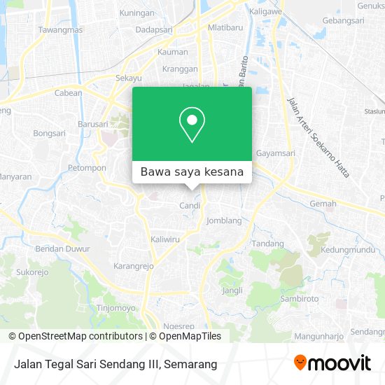 Peta Jalan Tegal Sari Sendang III