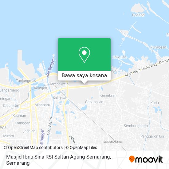 Peta Masjid Ibnu Sina RSI Sultan Agung Semarang