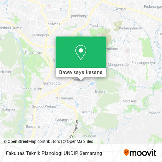 Peta Fakultas Teknik Planologi UNDIP