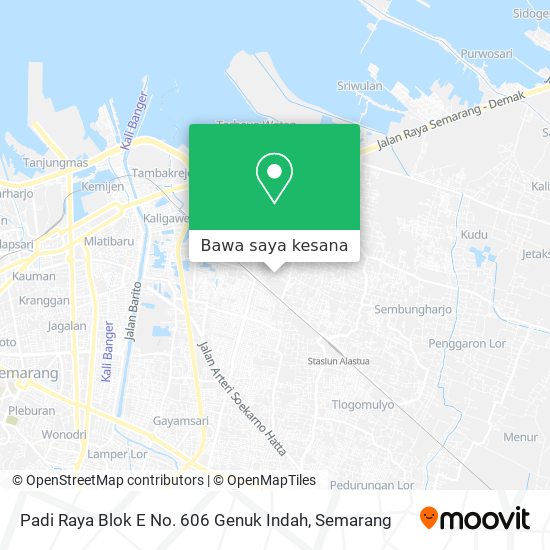 Peta Padi Raya Blok E No. 606 Genuk Indah