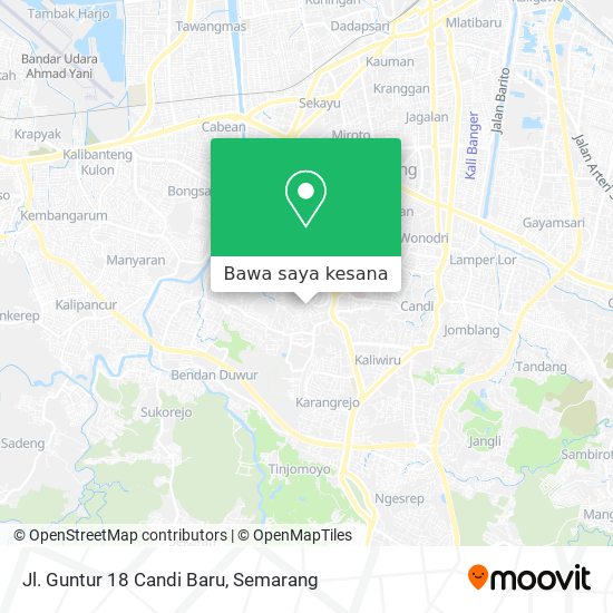 Peta Jl. Guntur 18  Candi  Baru