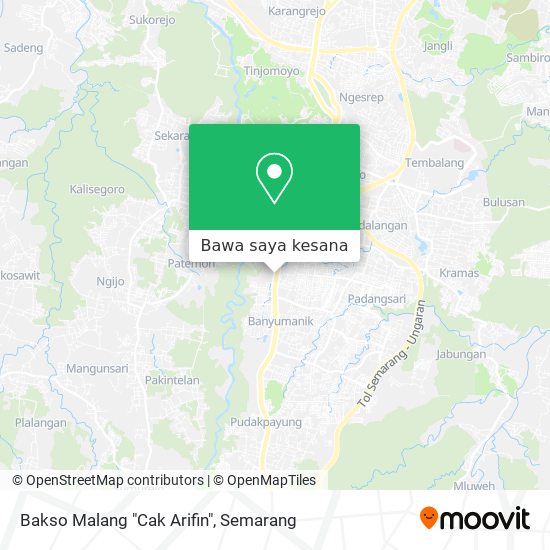 Peta Bakso Malang "Cak Arifin"