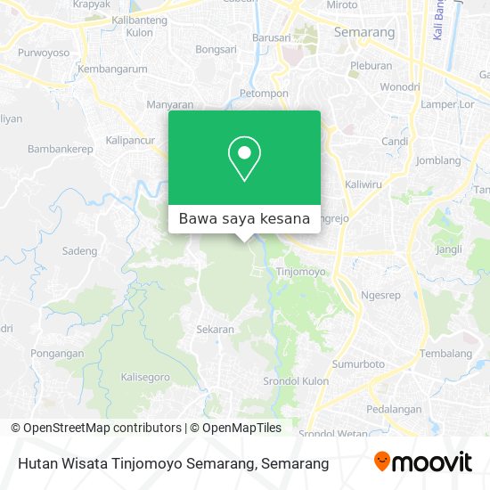 Peta Hutan Wisata Tinjomoyo Semarang