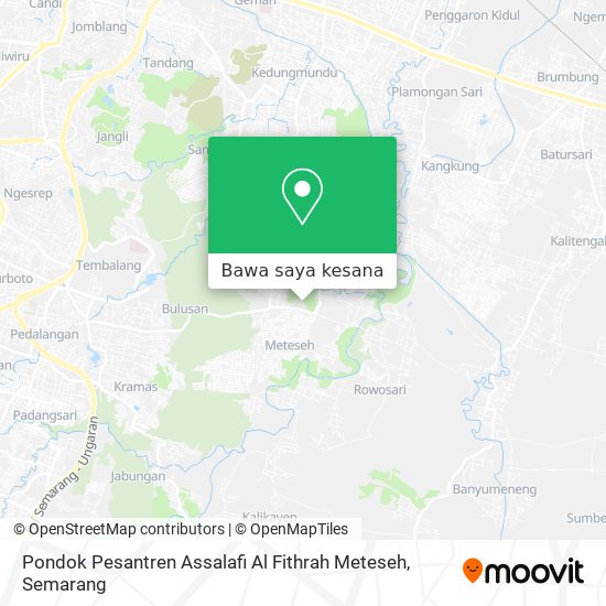 Peta Pondok Pesantren Assalafi Al Fithrah Meteseh