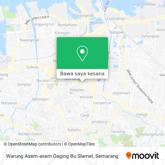 Peta Warung Asem-asem Daging Bu Slamet