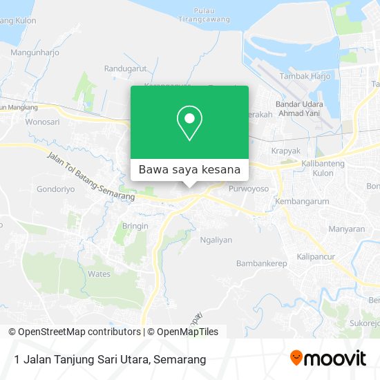 Peta 1 Jalan Tanjung Sari Utara