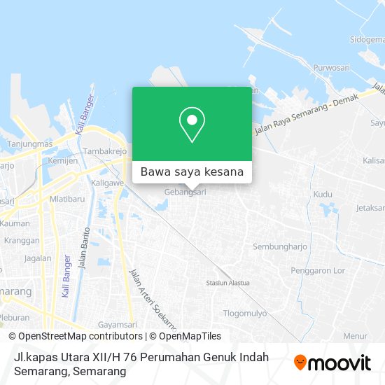 Peta Jl.kapas Utara XII / H 76 Perumahan Genuk Indah Semarang