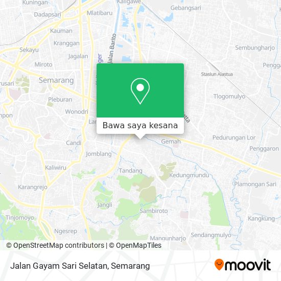 Peta Jalan Gayam Sari Selatan