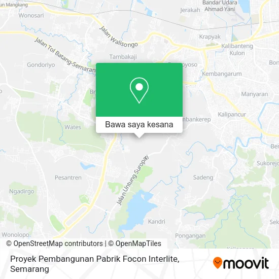 Peta Proyek Pembangunan Pabrik Focon Interlite