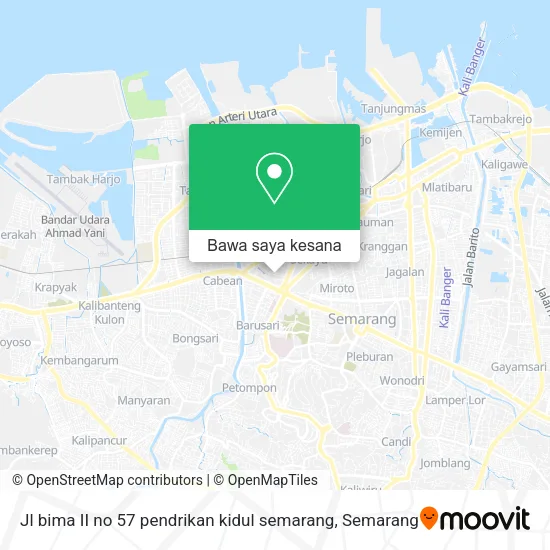 Peta Jl bima II no 57 pendrikan kidul semarang