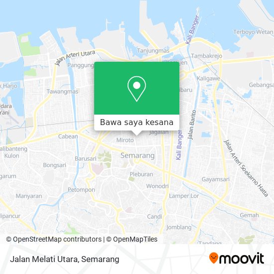 Peta Jalan Melati Utara