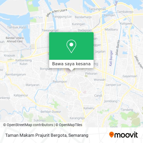 Peta Taman Makam Prajurit Bergota