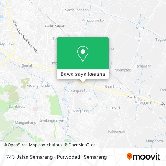 Peta 743 Jalan Semarang - Purwodadi