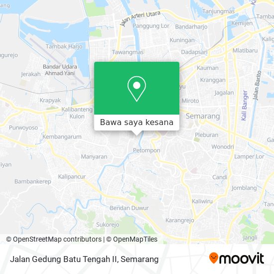 Peta Jalan Gedung Batu Tengah II