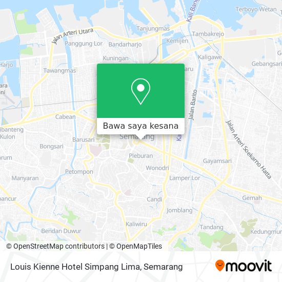 Peta Louis Kienne Hotel Simpang Lima