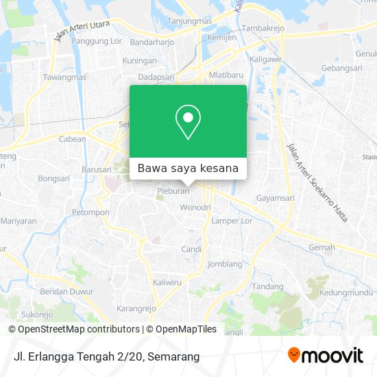 Peta Jl. Erlangga Tengah 2/20