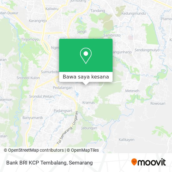 Peta Bank BRI KCP Tembalang