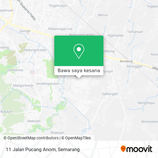 Peta 11 Jalan Pucang Anom