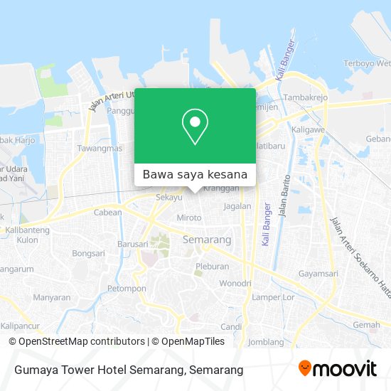 Peta Gumaya Tower Hotel Semarang