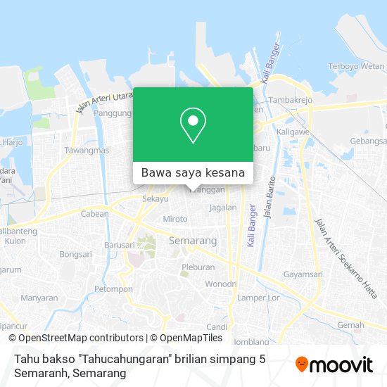 Peta Tahu bakso "Tahucahungaran" brilian simpang 5 Semaranh