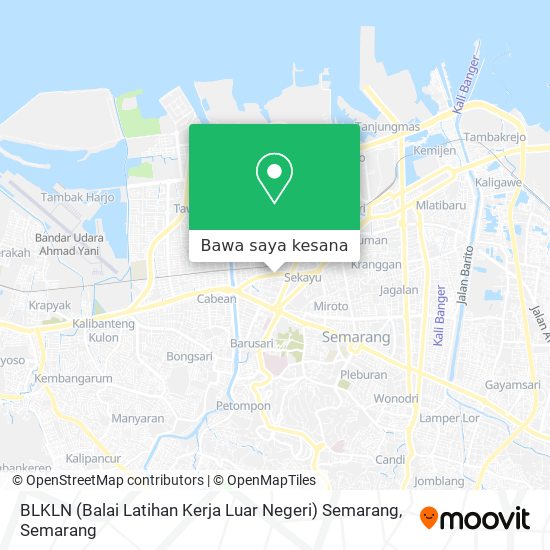 Peta BLKLN (Balai Latihan Kerja Luar Negeri) Semarang