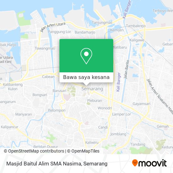 Peta Masjid Baitul Alim SMA Nasima