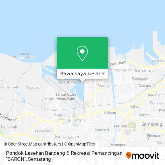 Peta Pondok Lesehan Bandeng & Rekreasi Pemancingan "BARON"