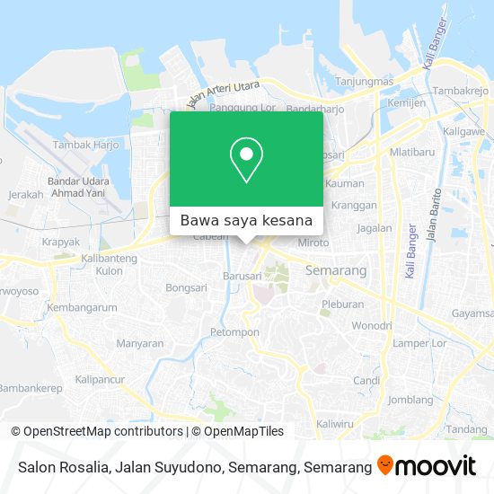 Peta Salon Rosalia, Jalan Suyudono, Semarang