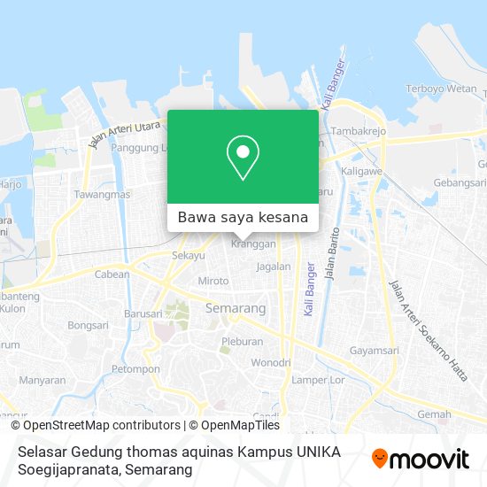 Peta Selasar Gedung thomas aquinas Kampus UNIKA Soegijapranata