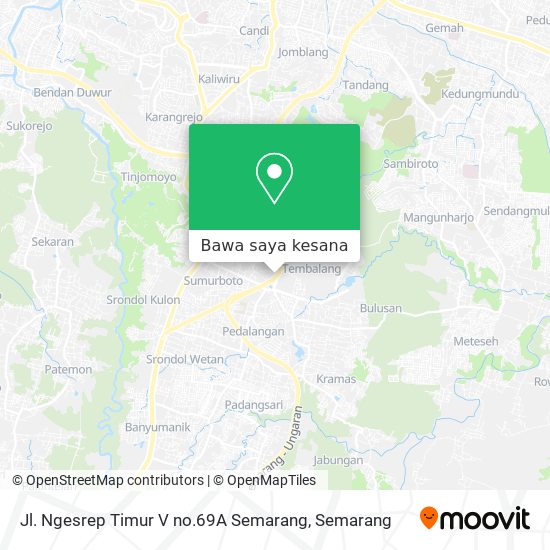 Peta Jl. Ngesrep Timur V no.69A Semarang