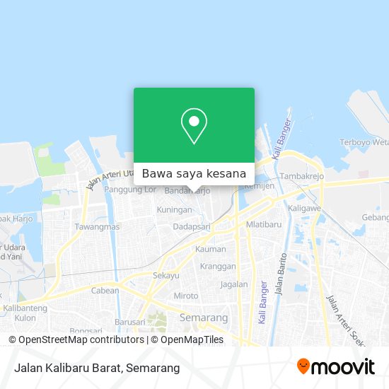Peta Jalan Kalibaru Barat